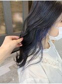 ダークブルー★インナーハイライト