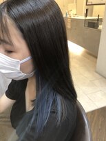 アプシー 三田駅前店(Apsee)&nbsp;インナーカラー×ディープブルー