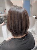 〈宮本〉コントラストハイライト×レイヤーボブ