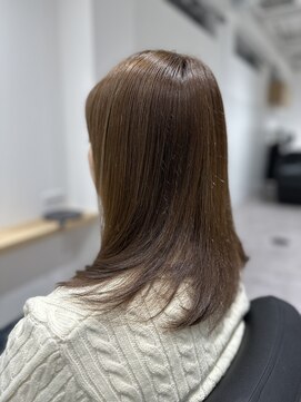 ウェル(WEL) ハイライト×グレージュ艶カラー