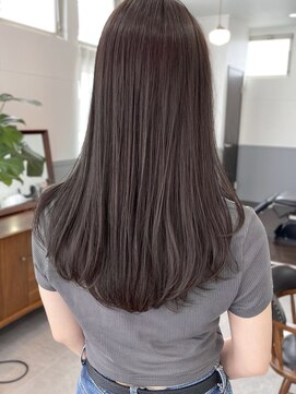 ブラウン(Brown) ピンクグレージュ / ロングヘア