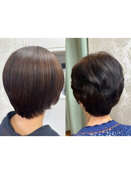 ★ダメージを家に持ち帰らない★毛髪内部の残留アルカリ除去◎白髪は気になるけど明るくしたい方におすすめ