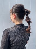 ねじねじポニーテール ヘアアレンジ◎20代30代40代
