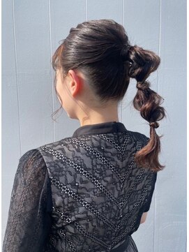 マッシュ(MASHU) ねじねじポニーテール ヘアアレンジ◎20代30代40代