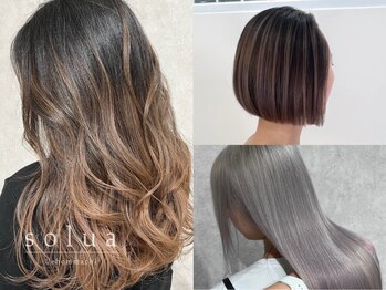 ソルア 上本町(solua)の写真/【上本町】高濃度水素カラーでヘアケア×お洒落color♪初回お得なクーポンご用意しております◎