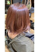 エイチ ヘア デザイン セカンド(h Hair Design 2nd.) ピンクベージュ×くびれボブ