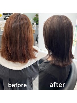 ガルボヘアー 桟橋店(garbo hair) ナチュラルハイライト グレージュ イメチェン ボブ