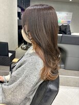 ゼスト 八王子店(ZEST) ピンクベージュインナーカラー 美由紀#八王子