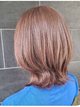 クシェルヘア(kuschel hair) 【白髪率８０％超】白髪を活かしたピンクベージュ