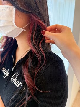 ポジ(poji) ニュアンスパーマ　髪質改善カラー　顔まわり　レイヤー　艶髪