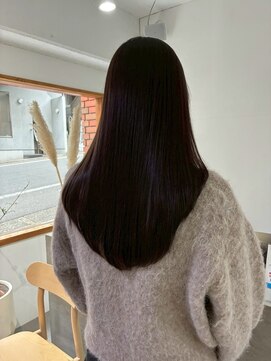 2195ヘアー 世田谷代田(2195hair) 地毛風カラー/地毛風ストレート/黒髪ロング/縮毛矯正/髪質改善