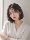 ワンレン×韓国風ボブ×耳掛けボブ20代30代40代丸顔面長池袋