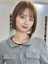 i.+OSAKA 前髪カット レイヤーカット ボブ 髪質改善 心斎橋 難波【アイドットプラス】&nbsp;チュラルボブ前下がりミニボブ前髪あり艶カラー髪質改善