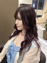 リオリス ヘア サロン(Rioris hair salon) 艶感パープル/ロングレイヤー/透明感カラー