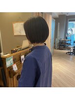 レイ 柏たなか店(Ray)&nbsp;丸みを残したコンパクトなショートボブ。