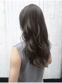 【yuka】ブリーチなし◎9トーンブルーアッシュベージュ