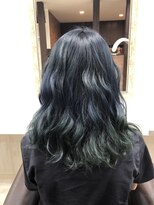 ヘアテラスベル(HAIR TERRACE BELL)&nbsp;【ブリーチ必見】ブルーグリーングラデーション