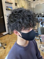 ラグシス ザ ヴィンテージ(LUXIS THE VINTAGE)&nbsp;無造作ツイストスパイラルパーマ+メンズカット