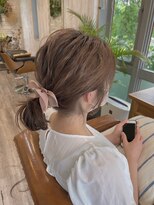 コットンウェーブ(COTTONWAVE) 簡単なミディアムヘアーアレンジ