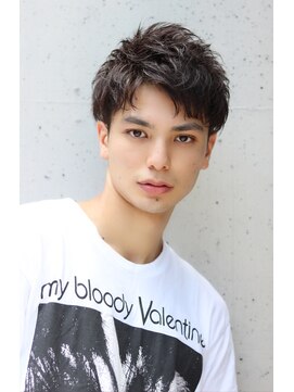 ネイビー(NAVY) ニュアンスパーマショート☆