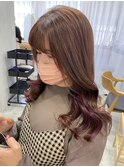 インナーカラー×明るめカラー