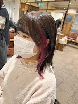 ネオリーブカップ 町田店(Neolive capu) インナーカラー☆ピンク