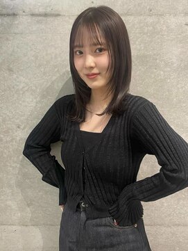 ローウェ 愛知豊橋(Louwe) 髪質改善トリートメント透明感ベージュカラーボブヘアセット豊橋