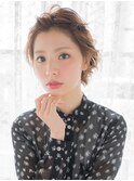 ☆月曜営業☆ojiko.レディーな【アップバング×ネイビーリボン】