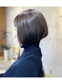 前下がりショートボブ  [ショート/パーマ/三宮/元町/縮毛矯正]