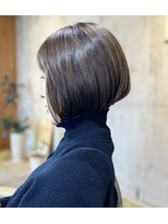 ビミュ(vimu)&nbsp;前下がりショートボブ  [ショート/パーマ/三宮/元町/縮毛矯正]