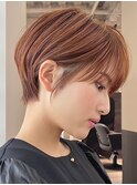 30代40代50代耳かけショート前髪なしハンサムショートカット小顔