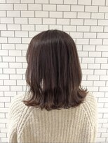 ノエル(noele)&nbsp;《春におすすめ》ピンクブラウン×切りっぱなしボブスタイル