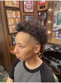 メンズ スキンフェード アフロ