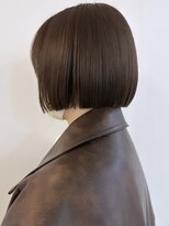 メゾンアクア 表参道(Maison ACQUA)&nbsp;☆ブリーチなしダブルカラー透明感カラー オリーブベージュ ボブ