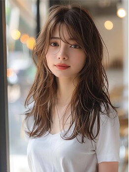 ブームヘアースタジオ南大沢(BooM HAIR STUDIO)の写真/抜群のセンスで叶えてくれるデザインカラー♪透明感&ツヤ感たっぷりの柔らかい色味で旬顔になれる！
