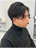 2wayパーマスタイル波巻きスパイラルツーブロ刈り上げ北千住