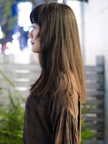 ビュートリアム 福岡(BEAUTRIUM) 顔まわりのレイヤーがポイントのジェーンバーキン風ロングヘアー