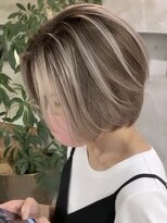 ネハス ナガオカ(nehus.nagaoka)&nbsp;バレイヤージュ/ブリーチ/こなれミディ/アンブレラカラー