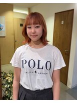 バッタ(Batta)&nbsp;2025SS   オレンジベージュに毛先にポイントで遊びを加えて◎