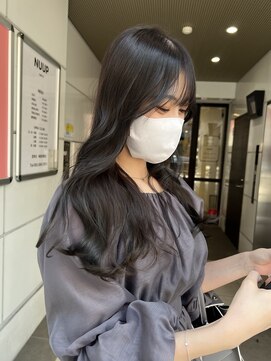 ヌープヘアーアイス(NUUP.hair ici) 秋色ラベンダーブラウン◎20代30代透明感艶カラー