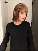 アンブレラカラー　/ 切りっぱなしボブ