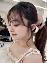 エジョン 八幡山店(Aejon)&nbsp;八幡山レイヤーカット韓国ダブルカラー顔周り前髪カットボブ