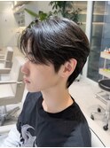 シースルーカルママッシュ×リーフカット