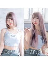 エクステ専門店あるじゃんすー 柏店&nbsp;ラベンダーピンク×ダークショコラ#シールエクステ#韓国#柏