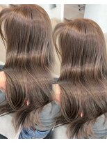 バンクスヘアー(BANK'S HAIR)&nbsp;髪質改善　池袋　ブリーチなし　ミルティーブラウン　韓国巻き