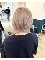 ソル オモテサンドウ 表参道 青山(SOL . OMOTESANDO) ブリーチ2回ホワイトミルクティーベージュ stylist聖斗