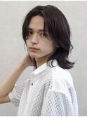 men's/メンズボブ/ニュアンスパーマ/メンズミディアム/眉毛/新宿