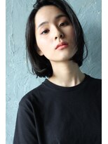 ソルト(Salt)&nbsp;大名<Salt>かきあげバング×ウエット×黒髮ボブ(OKABE)