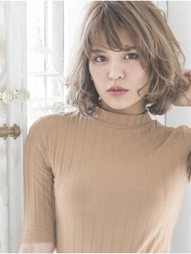 シャンプー 本店(SHAMPOO) 軽やわウェーブのボブスタイル