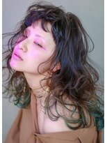 テトヘアー(teto hair)&nbsp;MEDIUM［黒・グレーベージュ・グリーン・デザインカラー］